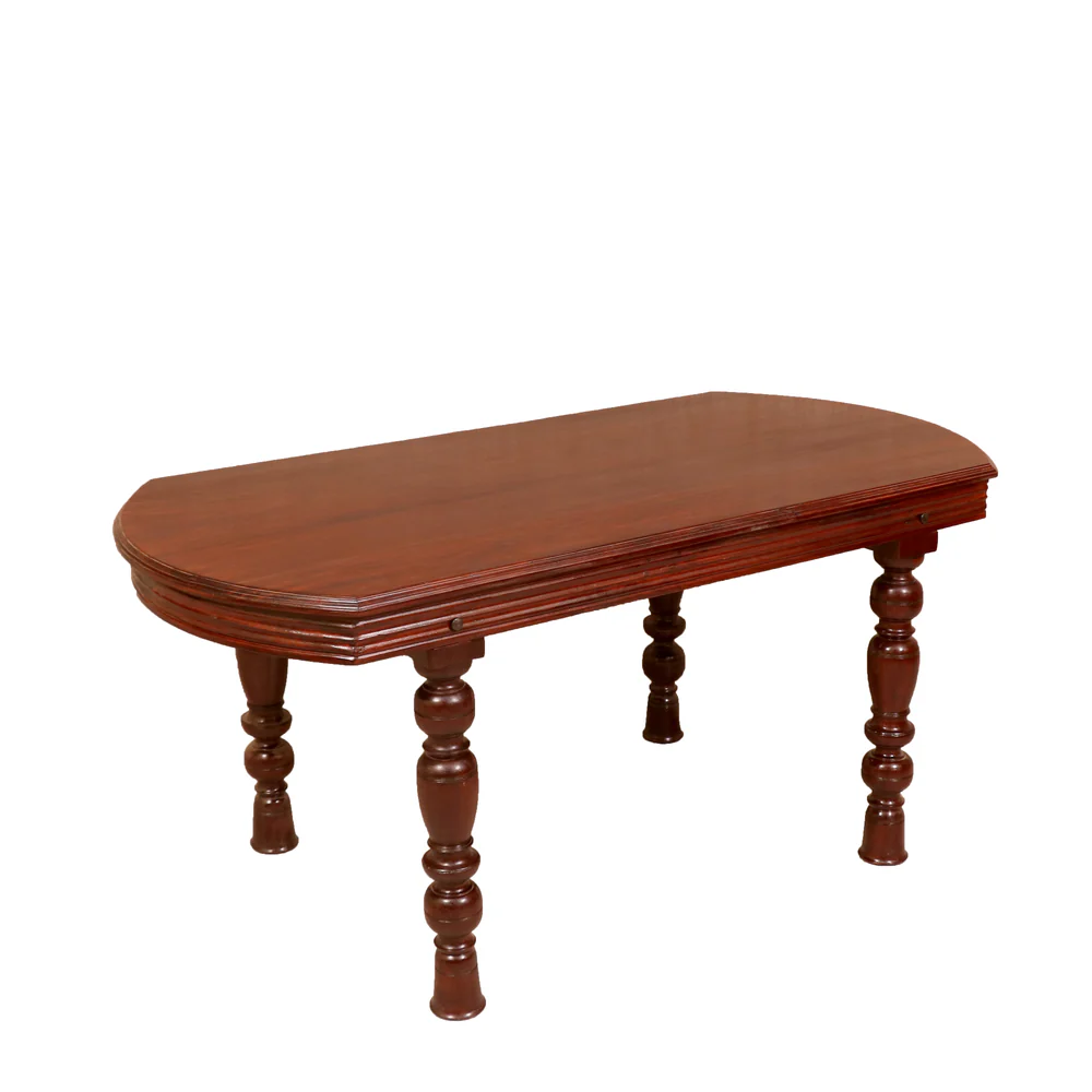 Heritage Acacia Wood 4-Seater Dining Set – Walnut Classic - Image 4