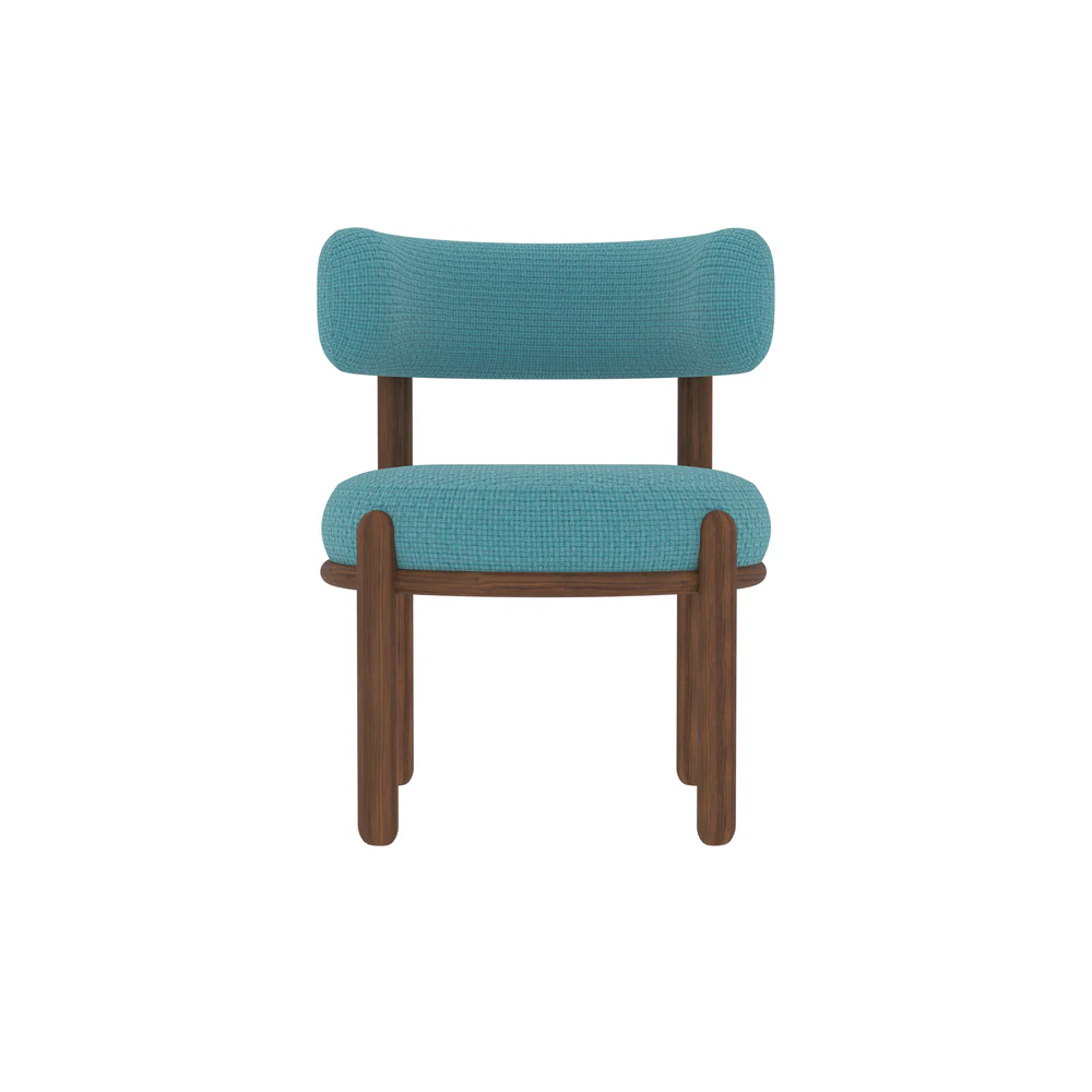 Kyoto Curve – 4-Seater Low-Height Sheesham Wood Dining Set - Image 2