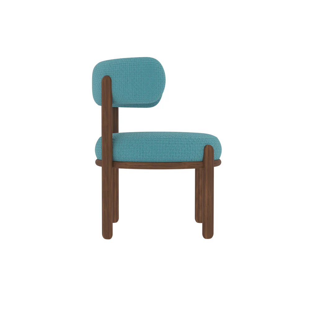 Kyoto Curve – 4-Seater Low-Height Sheesham Wood Dining Set - Image 4