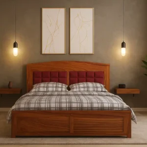 Siena Royale Upholstered Teakwood Bed