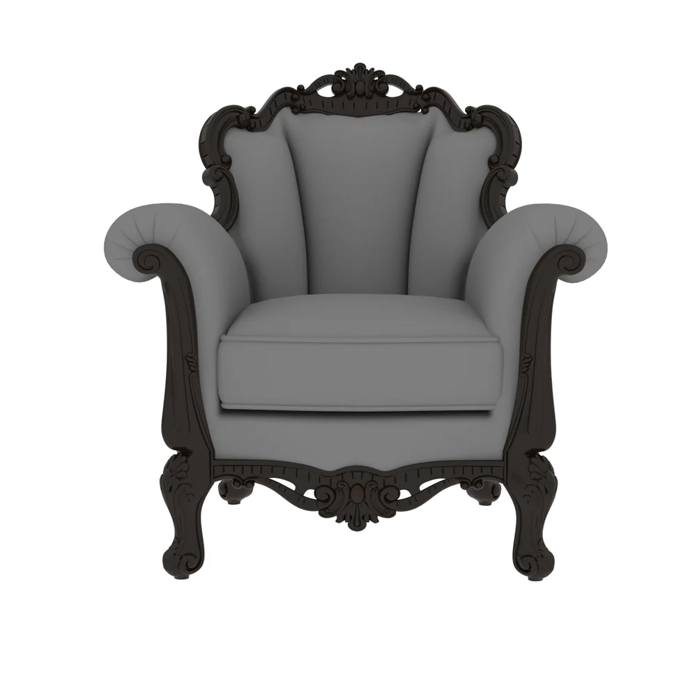 Heritage Luxe Teakwood Velvet Sofa Set - Image 6